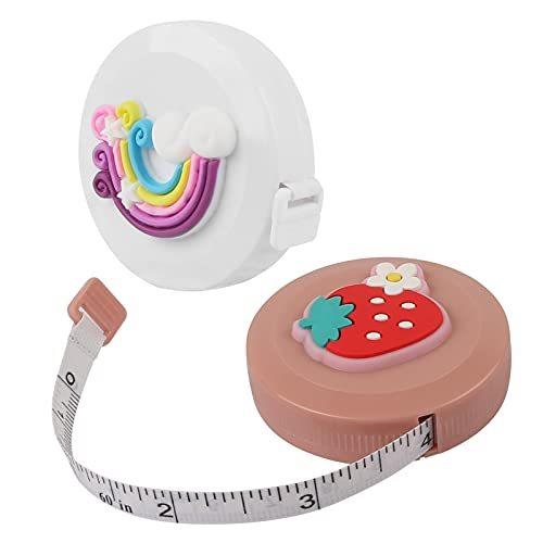 正規通販 Yovoy 裁縫 メジャー 自動巻取り オートメジャー かわいい巻き尺 洋裁 定規 テープメジャー 150cm 60inch 両面目盛 ２個入り 巻尺 コンベックス Www We Job Com