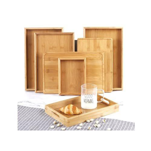 最前線の 洗える トレイ 取っ手付 大きい 角型 トレー 竹製 ランチトレー お カフェ ティー 和風 卓上用 長方形 おしゃれ お盆 トレイ Www Sustentec Com Br