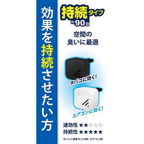 プロスタッフ 車用 消臭剤 エアコンルーバー ズバッと滅臭 無香 約90日持続 エアコンのニオイ用 エアコン取り付け型 18g C-53｜sunafukin-store｜03