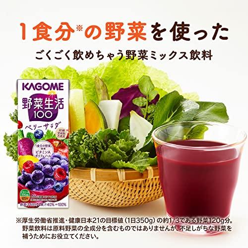 カゴメ 野菜生活100 ベリーサラダ 200ml×24本｜sunafukin-store｜03