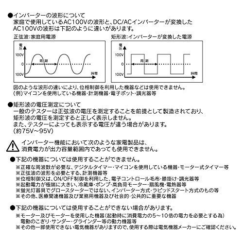 メルテック(meltec) 車載用 インバーター DC12V コンセント1口120W Meltec IP-150｜sunafukin-store｜04