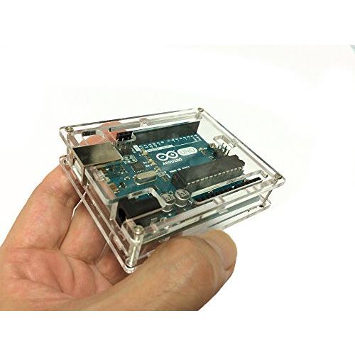 Arduino UNO R3 透明 アクリル エンクロージャー ケース 薄型 コンパクト｜sunafukin-store｜02