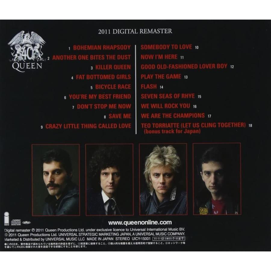 クイーン  グレイテスト・ヒッツ QUEEN GREATEST HITS ベストアルバム CD｜sunage｜02