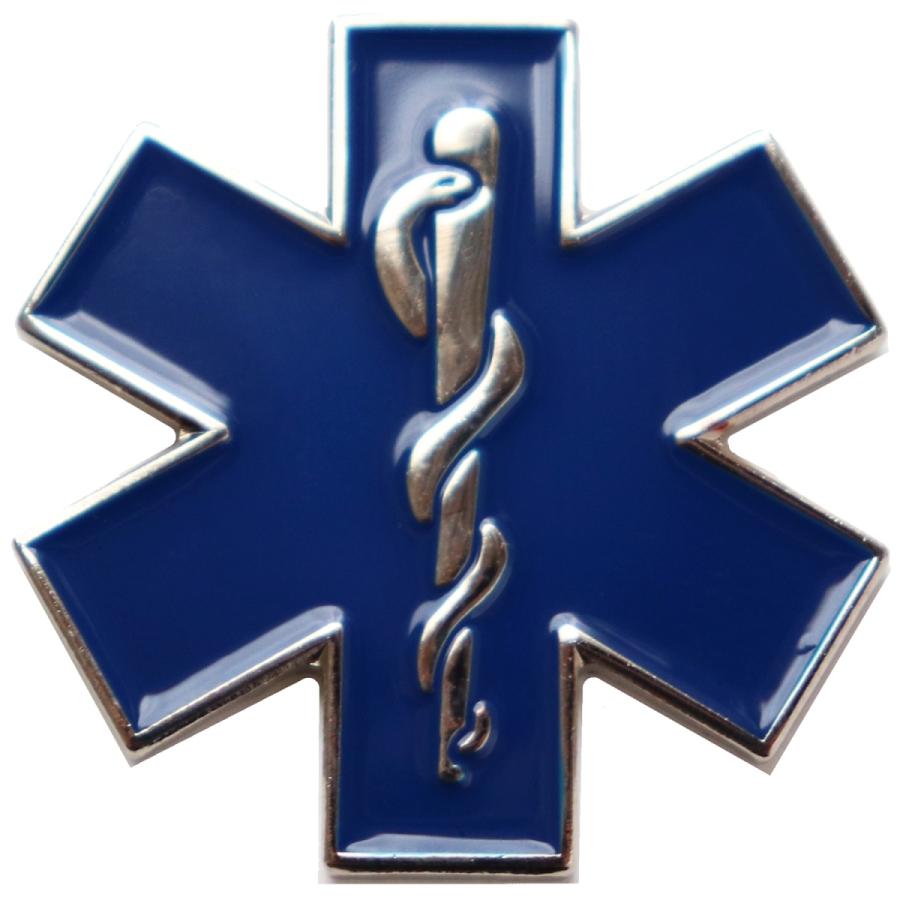 アスクレピオスの杖 ピンバッジ 救急医療のシンボルマークをデザインしたピンズ 命の星 合金製｜sunage