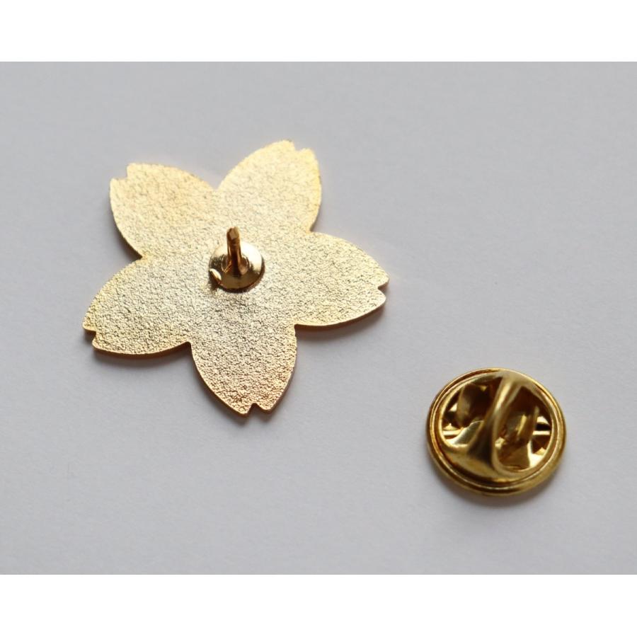 桜 ピンバッジ 桜の花びらをデザインしたピンズ ピンク色 サイズ