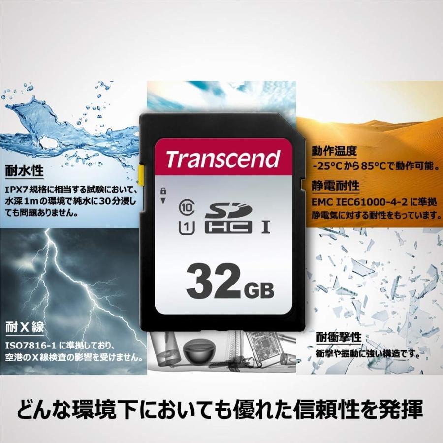 Transcend SDカード 32GB UHS-I Class10 (最大転送速度95MB/s) 5年保証 TS32GSDC300S-E｜sunage｜03
