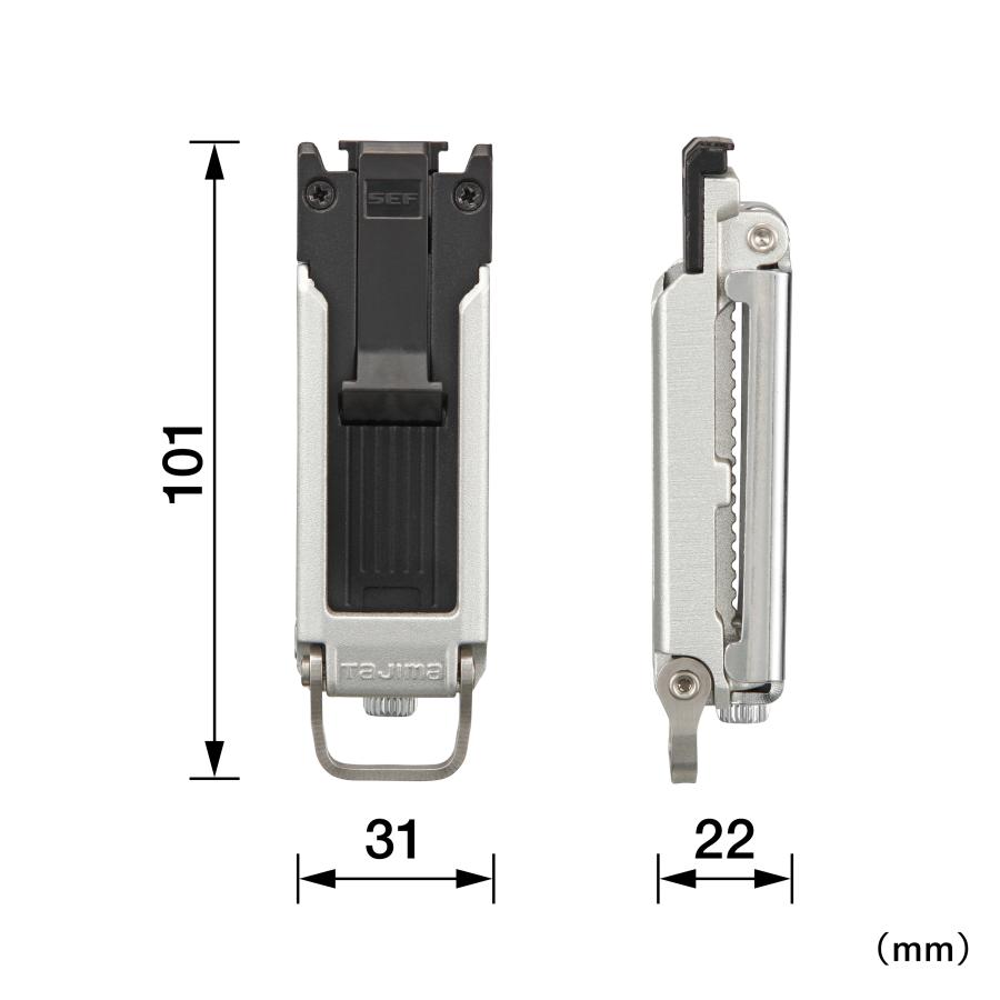 タジマ セフ用 製着脱式金具 タジマ セフ着脱式工具ホルダーステン Jフック SFKHS-J|金津屋商店