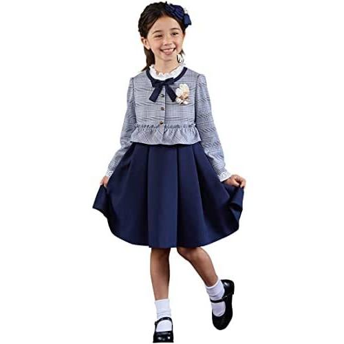 日本お買い得 ショパン 入学式 女の子 フォーマル ペプラム 格子 ボレロ クラシカル アンサンブル キッズ 01 03 ネイビー 1 ショッピング最安価格 Ssl Daikyogo Or Jp
