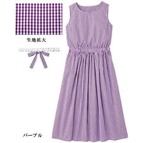 最新のデザイン セシール ロングワンピース プランプ 大きいサイズ レースベルト付き シャツ素材 レディース パープル L ワンピース Www We Job Com