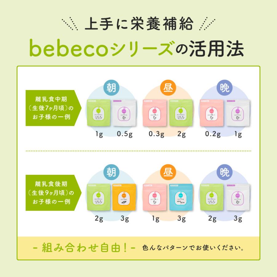 bebeco 離乳食 国産 まるごとおやさい ベビーフード  60g×1袋 無添加 粉末 送料無料 5ヶ月 6ヶ月 7ヶ月｜sunao-syokudou｜15