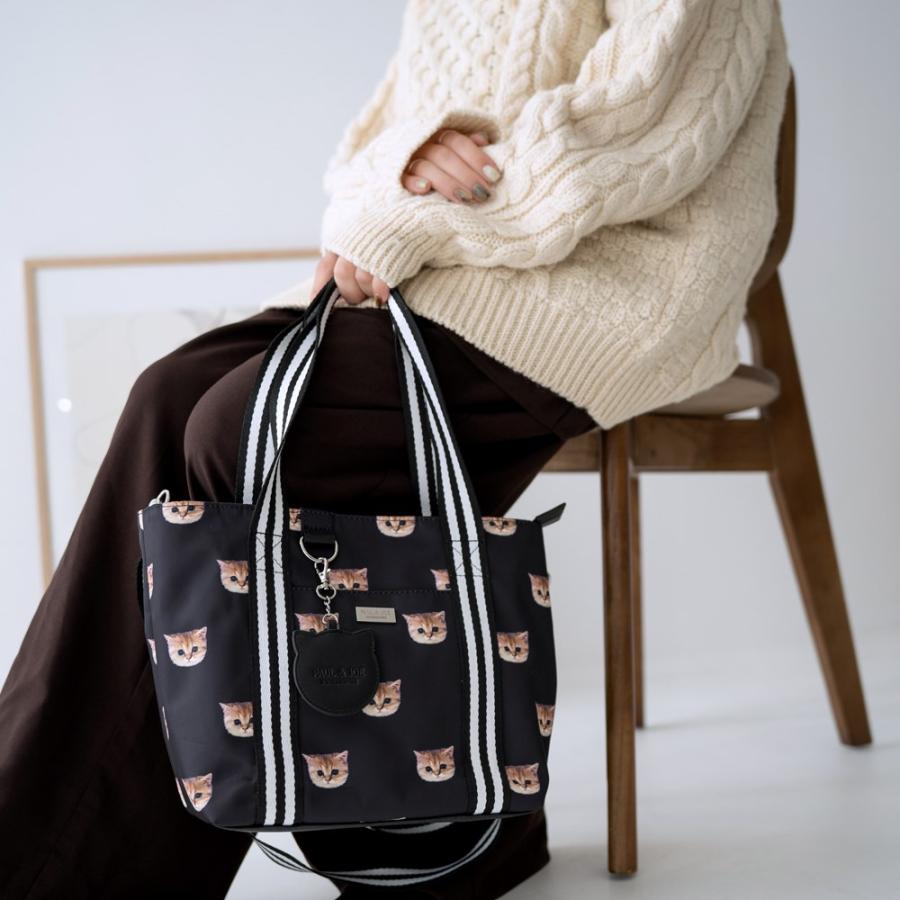 新品PAUL＆JOE ACCESSOIRESポール＆ジョー猫ヌネットかごバッグ PAUL & JOE ACCESSOIRES ポール＆ジョー アクセソワ トート
