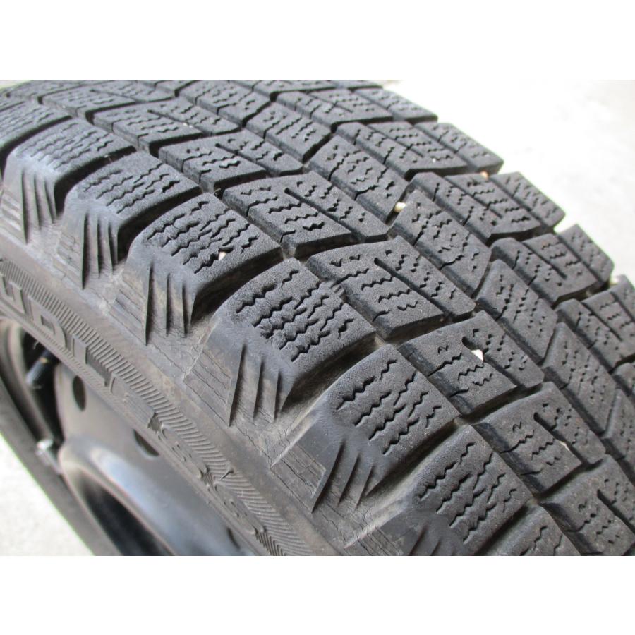 DUNLOP 155/65R13 スタッドレスタイヤ、鉄ホイール付き4本！！ DUNLOP 155/65R13スタッドレスタイヤ鉄ホイール付き4本セット