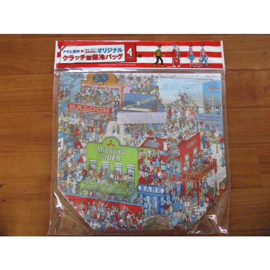 ★非売品★ アサヒ飲料 ウォーリーを探せ オリジナルクラッチ型保冷バッグ |  | 03