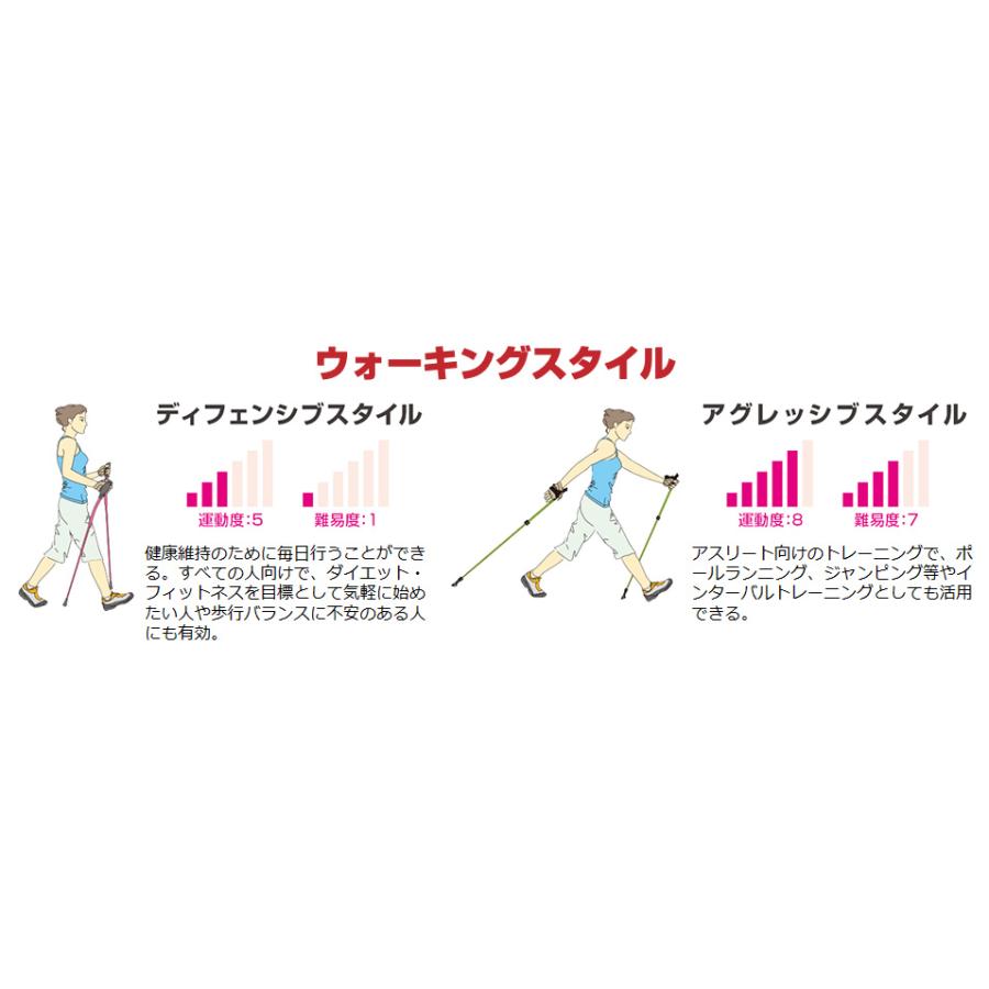KIZAKI(キザキ） 歩ミングポール　APAI-7H204　女性向け   （ハングストップモデル） ノルディックウォーキングポール |  | 11