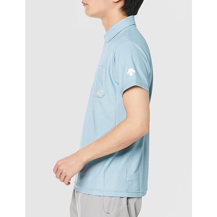 DESCENTE(デサント)MOVE SPORT(ムーブスポーツ) サンスクリーン半袖ポロシャツ (メンズ) 鹿の子 吸汗速乾 ストレッチ UVカット DMMTJA71 | MOVESPORT | 01