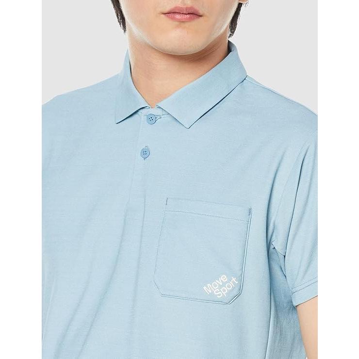 DESCENTE(デサント)MOVE SPORT(ムーブスポーツ) サンスクリーン半袖ポロシャツ (メンズ) 鹿の子 吸汗速乾 ストレッチ UVカット DMMTJA71 | MOVESPORT | 02