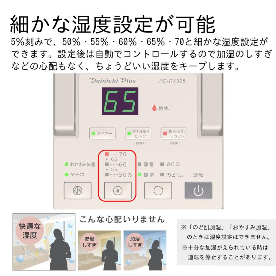 ダイニチ（Dainichi） ハイブリッド式加湿器 木造 5畳 鉄筋 8畳 加湿量