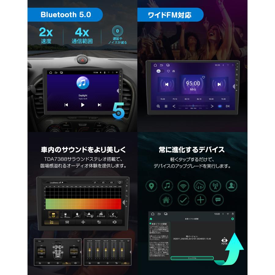 Eonon ディスプレイオーディオ android13 10.1インチ 日本向け右 Eonon ディスプレイオーディオ android13 10.1インチ 日本向け右