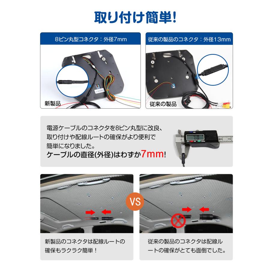 EONON 10.1インチ 超薄型デジタルスクリーン フリップダウンモニター Amazon | EONON フリップダウンモニター 10.1インチ 1024*600