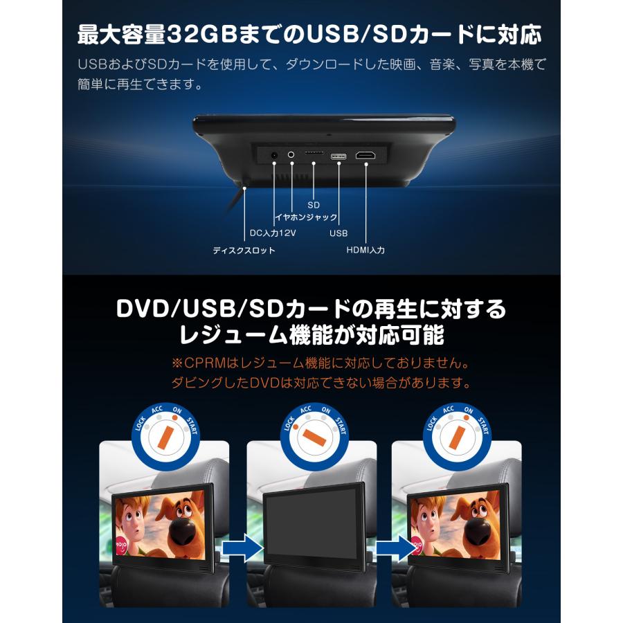 Eonon ヘッドレストモニター DVDプレーヤー センターブラケットセット
