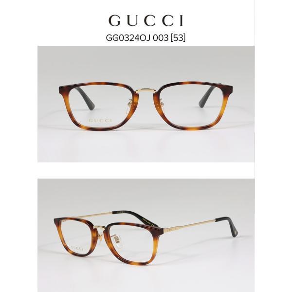 メガネ GUCCI メンズレディース 伊達メガネ おしゃれ 高級感 格上げ  GG0324OJ 003 新品 真正品 並行輸入品の画像