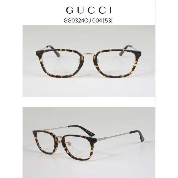 メガネ GUCCI メンズレディース 伊達メガネ おしゃれ 高級感 格上げ  GG0324OJ 004 新品 真正品 並行輸入品の画像