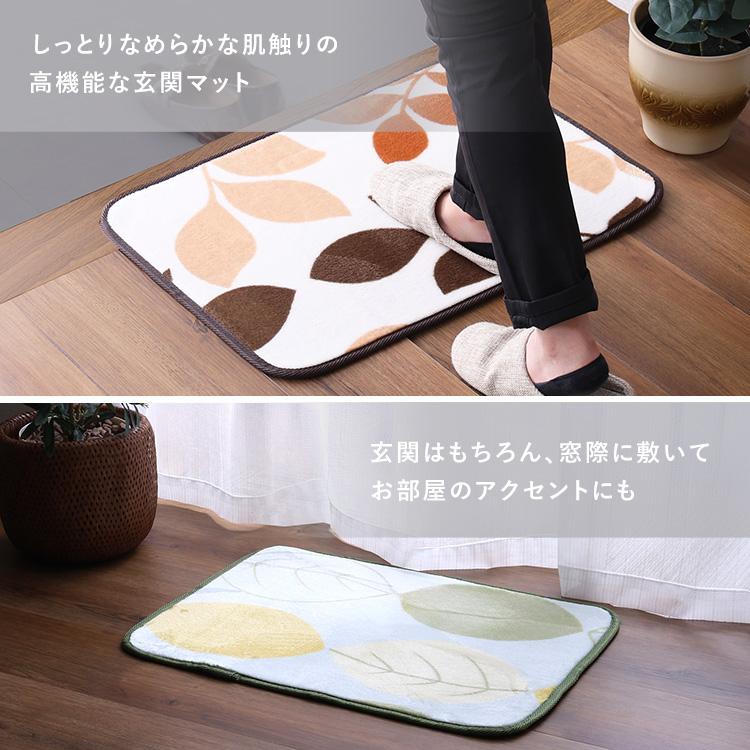 洗えるデザイン玄関マット 45×65cm 【ヴィタム2-Witam2-】 : ベッド