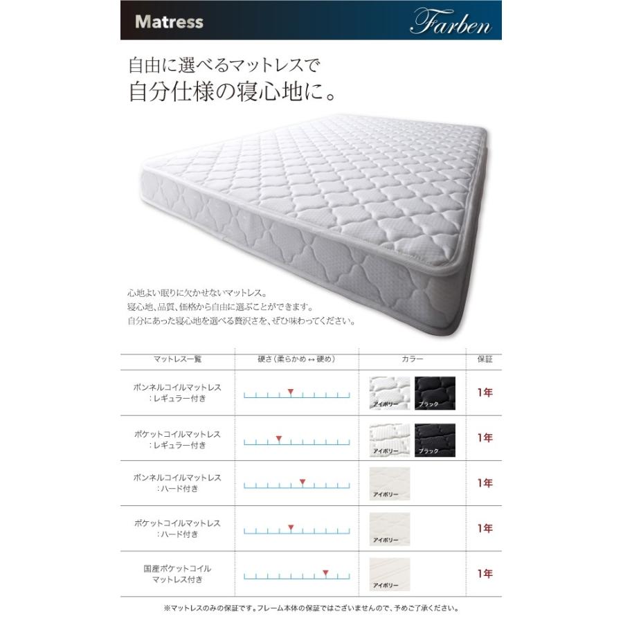 クイーンベッド クイーンベッド マットレス付き ベッド 収納 収納付き｜sunbridge-webshop｜04