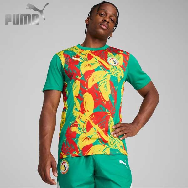PUMA セネガル代表 トレーニングシャツ PUMA（プーマ） ウエア プラシャツ サッカー セネガル プレマッチ 半袖