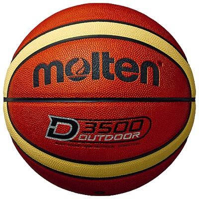 【空気入れセット】【美品】バスケットボール B7D3500 molten（モルテン） アウトドアバスケットボール B7D3500 molten