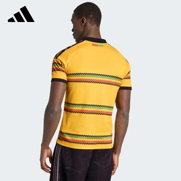 K*n様 珍品レア物！ サッカーシャツ ジャマイカ代表 L adidas（アディダス） メンズ サッカー ライセンスシャツ ジャマイカ