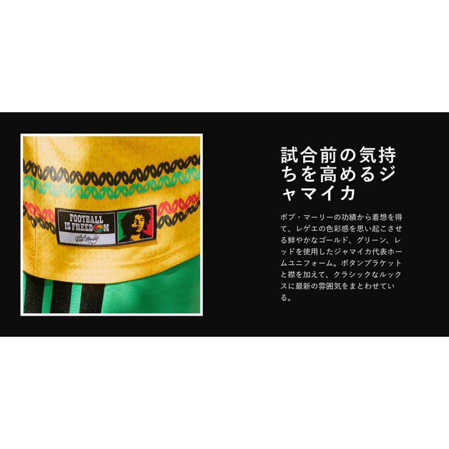 ウェア サッカー ユニフォーム アディダス ジャマイカ代表 2026 W杯 ホーム レプリカ ユニフォーム ネームなし ボブ・マーリー DG859-KD0959 adidas_15