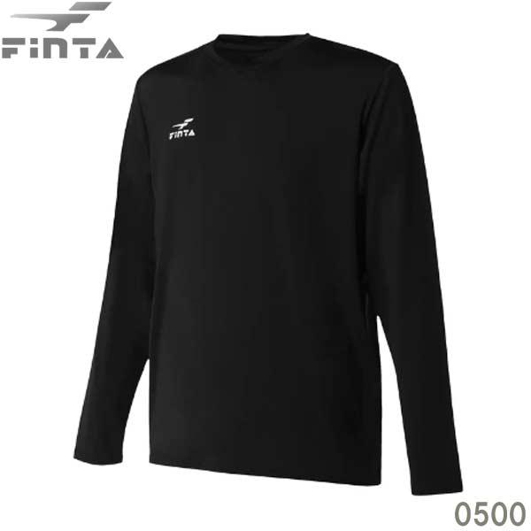 FINTA サッカー 長袖トレーニングシャツ tシャツ 黒ブラジル FINTA（フィンタ） 極冷 L/S プラクティスシャツ 長袖 スポーツ