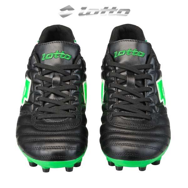 lotto PRIMO サッカースパイク ブラック/グリーン　24.5センチ LOTTO（ロット） サッカー スパイク STADIO JP プレミアムフィット