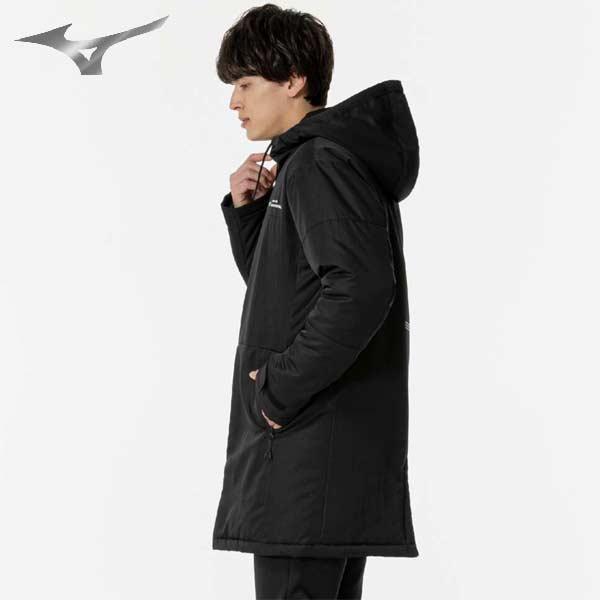 Mizuno MORELIA ベンチコート M ブラック Mizuno ベンチコート ブラック MORELIA