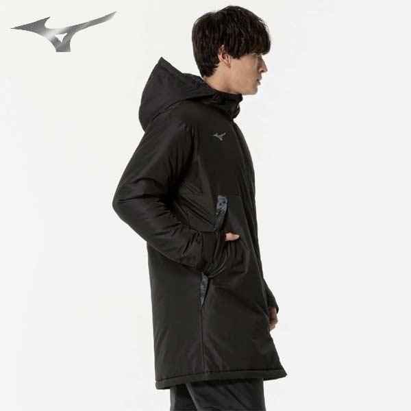 Mizuno Morelia ベンチコート M 黒 MIZUNO ミズノ レディース ベンチコート ミズノハイブリッド