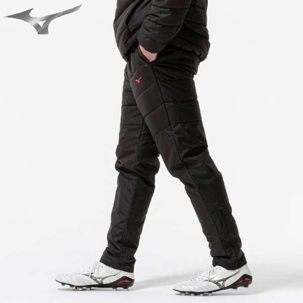 美品　MIZUNO（ミズノ）モレリア ダウン 中綿パデッドウォーマーパンツ ミズノ(MIZUNO) 中綿パンツ ON モレリア パテッドウォーマーパンツ