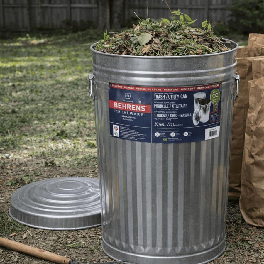 BEHRENS【ベーレンス】20ガロンダストボックス（ふた付き）ゴミ箱