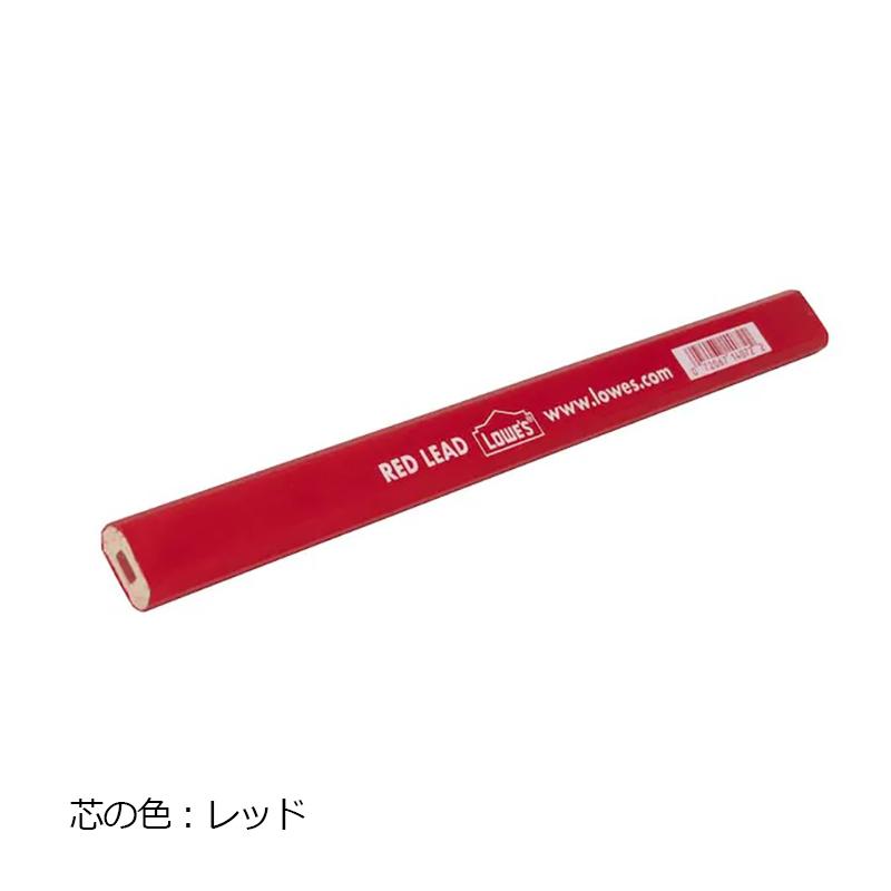 Lowe's(ロウズ) LOWE'S カーペンターペンシル 大工用 鉛筆 えんぴつ 【メール便可】 黒/赤 14250 |  | 02