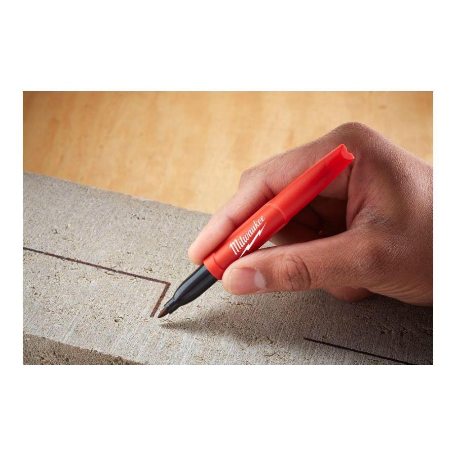 MILWAUKEE（ミルウォーキー） INKZALL Fine Point ジョブサイトマーカー ブラック (2Pack) マジックペン