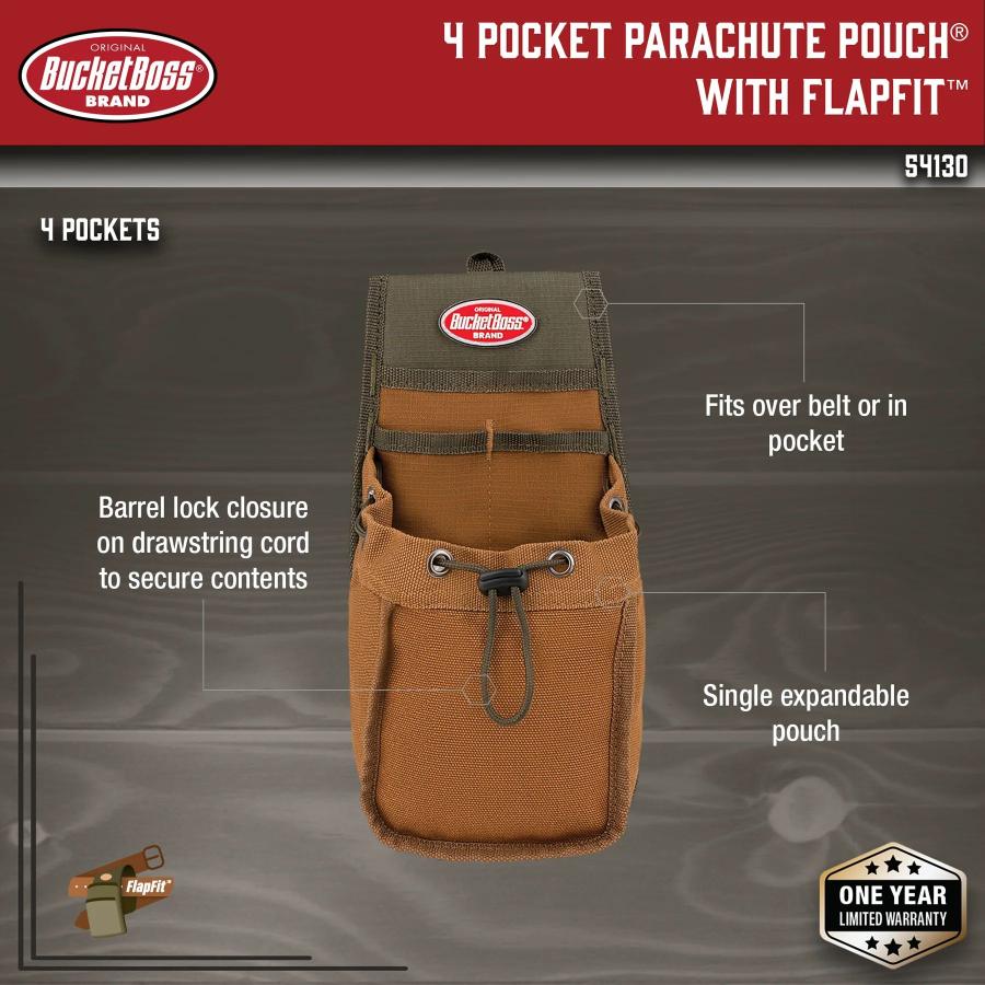 アウトレット Bucket Boss(バケットボス) 4ポケットパラシュートポーチ Flap Fit 54130 |  | 03