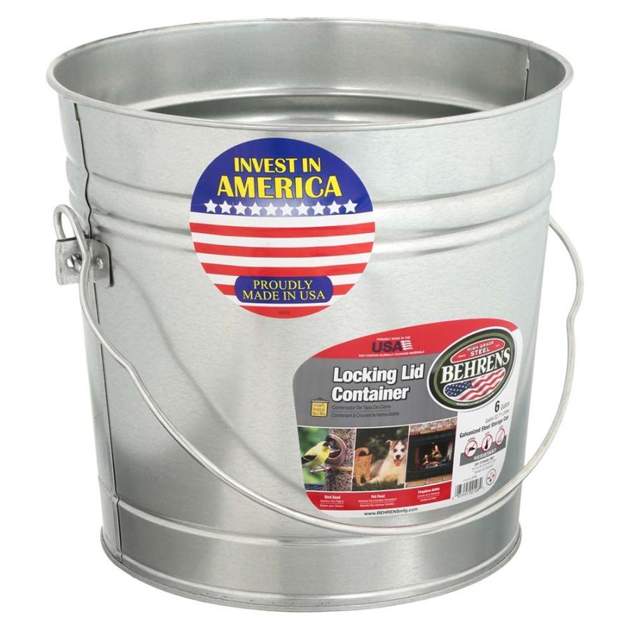 BEHRENS【ベーレンス】6ガロンバケット（ふた付き）スチール製バケツ アメリカ製 6106 |  | 02