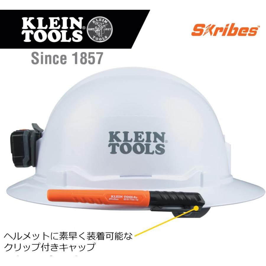 Klein Tools Skribes ファインポイントマーカー（ブラック） マジックペン 万能油性ペン 8610112 |  | 01