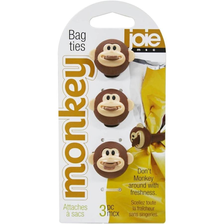 MSC Joie(エムエスシージョイ)  バッグタイ【モンキー】 袋止め 3本入り | 