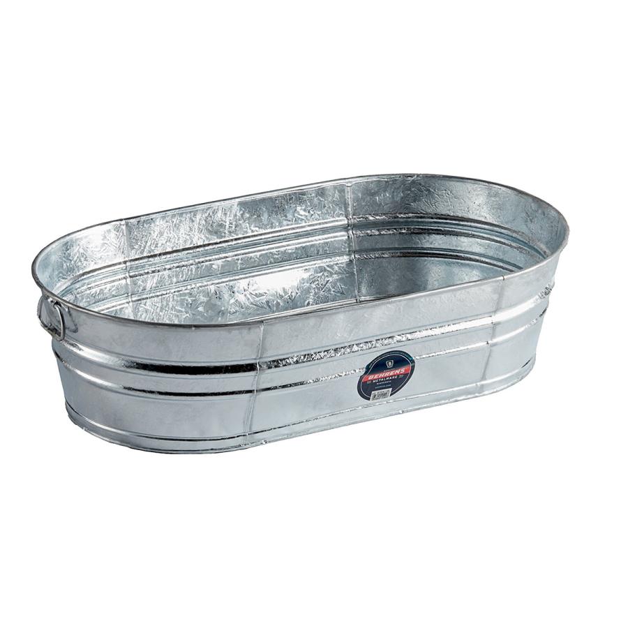 アウトレット BEHRENS【ベーレンス】33.5オーバルスチールタブ HotDipped 楕円形バケツ B33 |  | 01