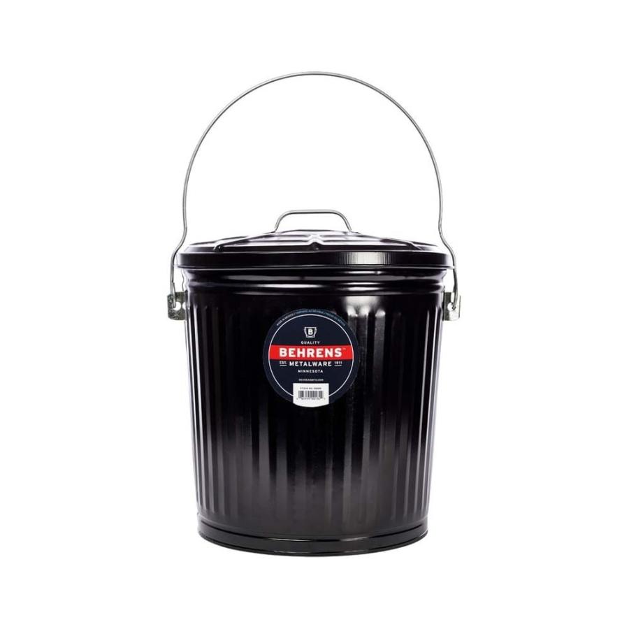 BEHRENS【ベーレンス】7.5ガロンバケット ブラック スチール製 バケツ B907P | 