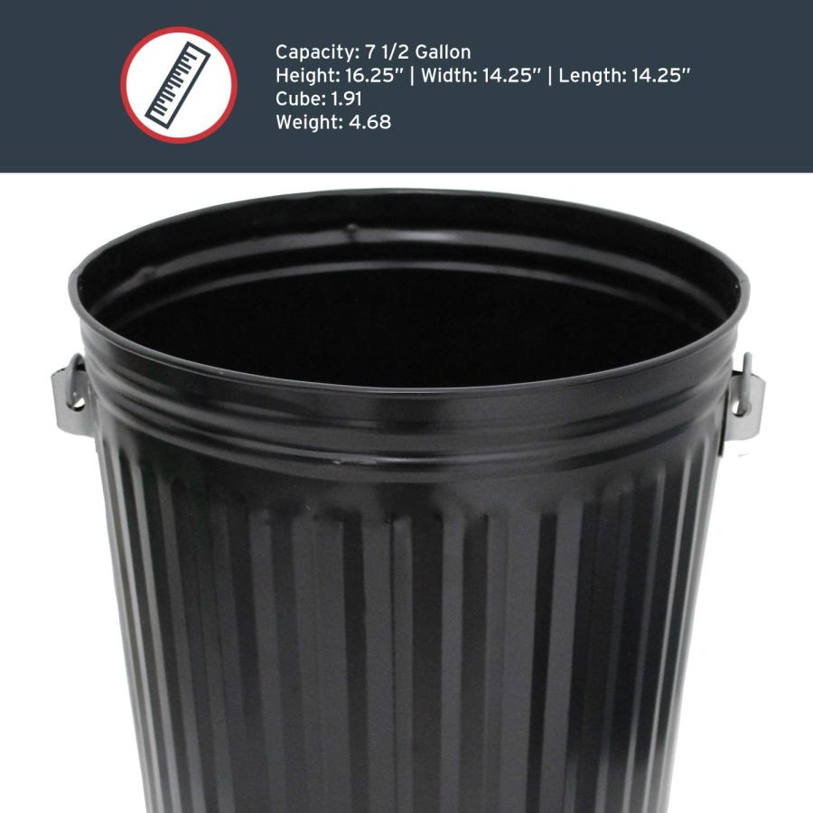 BEHRENS【ベーレンス】7.5ガロンバケット ブラック スチール製 バケツ B907P |  | 07