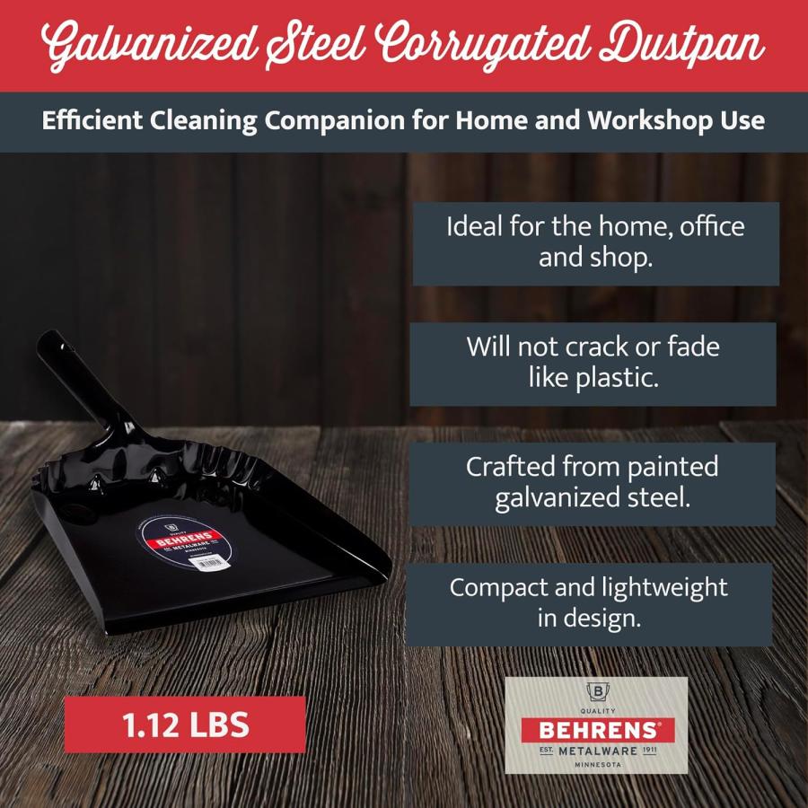 BEHRENS【ベーレンス】ダストパン ブラック スチール製 ちりとり BS810 |  | 04