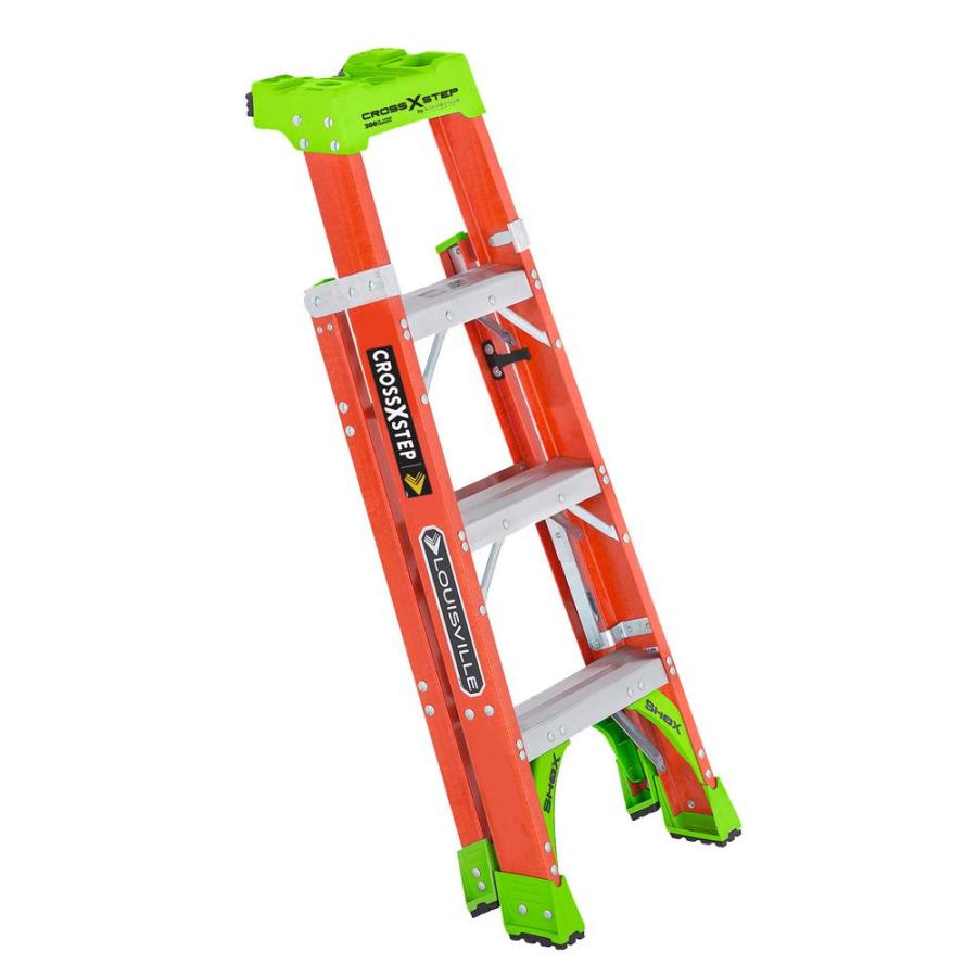 Louisville Ladder（ルイビルラダー） ファイバーはしご脚立クロスステップ 耐荷重135kg【4ft（120cm）】 FXS1504 |  | 01