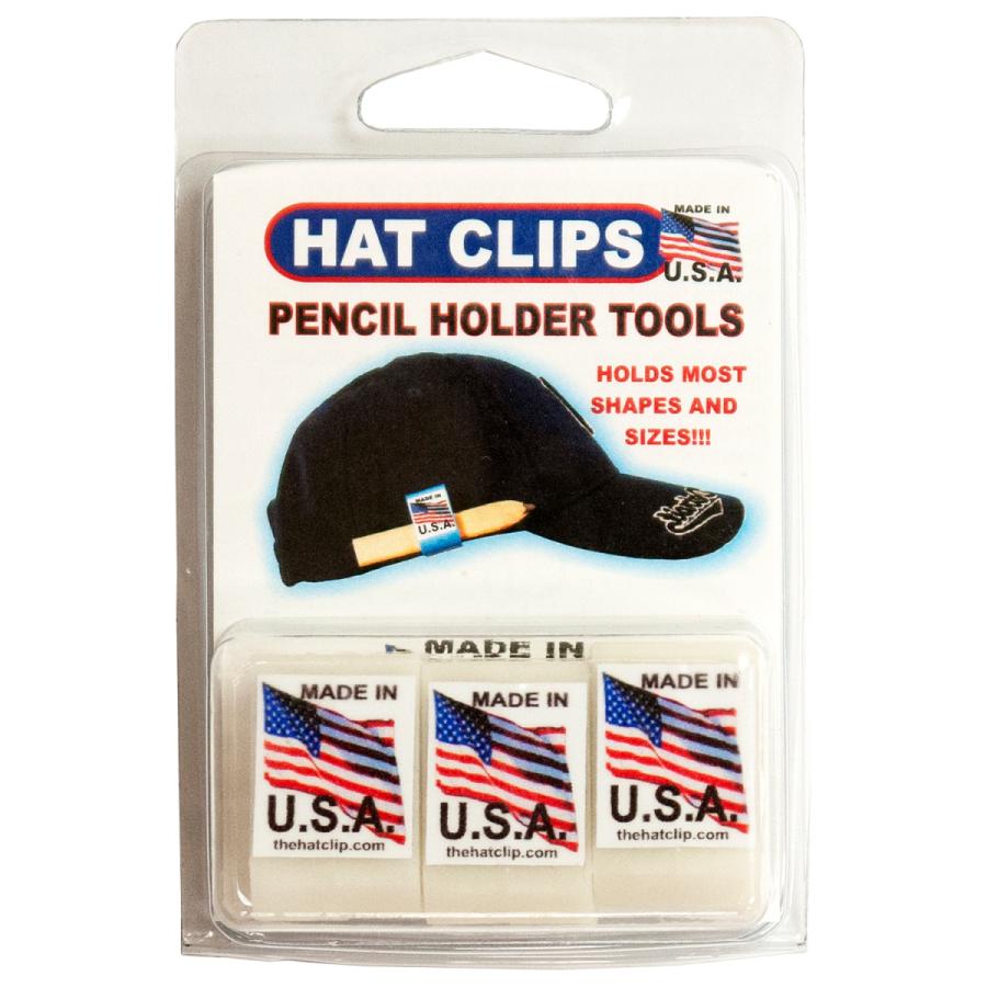 Gotta have Products HatClip ハットクリップ 3パック ブラック/ホワイト/レッド/オレンジ/ブルー 帽子用鉛筆クリップ |  | 01